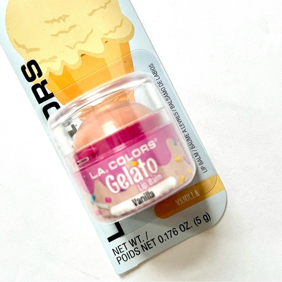 (women) 🏷️ kawaii strawberry & vanilla gelato lip balm lip gloss set of 2 - Picture 13 of 16